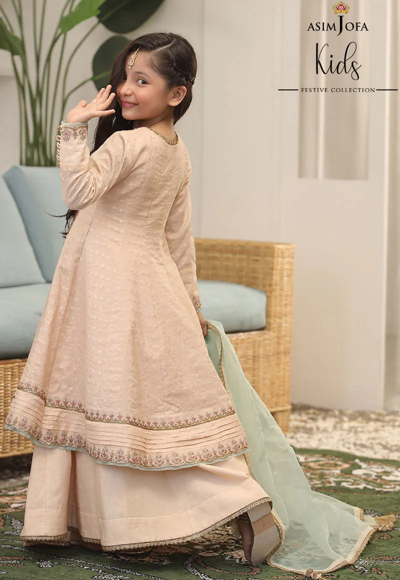 AJKF-02  | Asim Jofa Kids Festive Collection 2022 | Stitched RTW Organza Suit