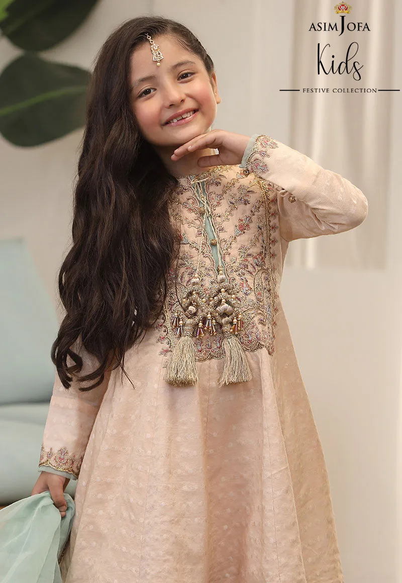 AJKF-02  | Asim Jofa Kids Festive Collection 2022 | Stitched RTW Organza Suit