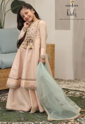 AJKF-02  | Asim Jofa Kids Festive Collection 2022 | Stitched RTW Organza Suit