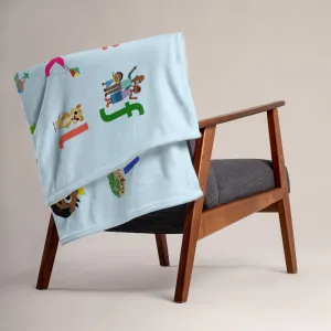 'Akili Alphabet' Throw Blanket