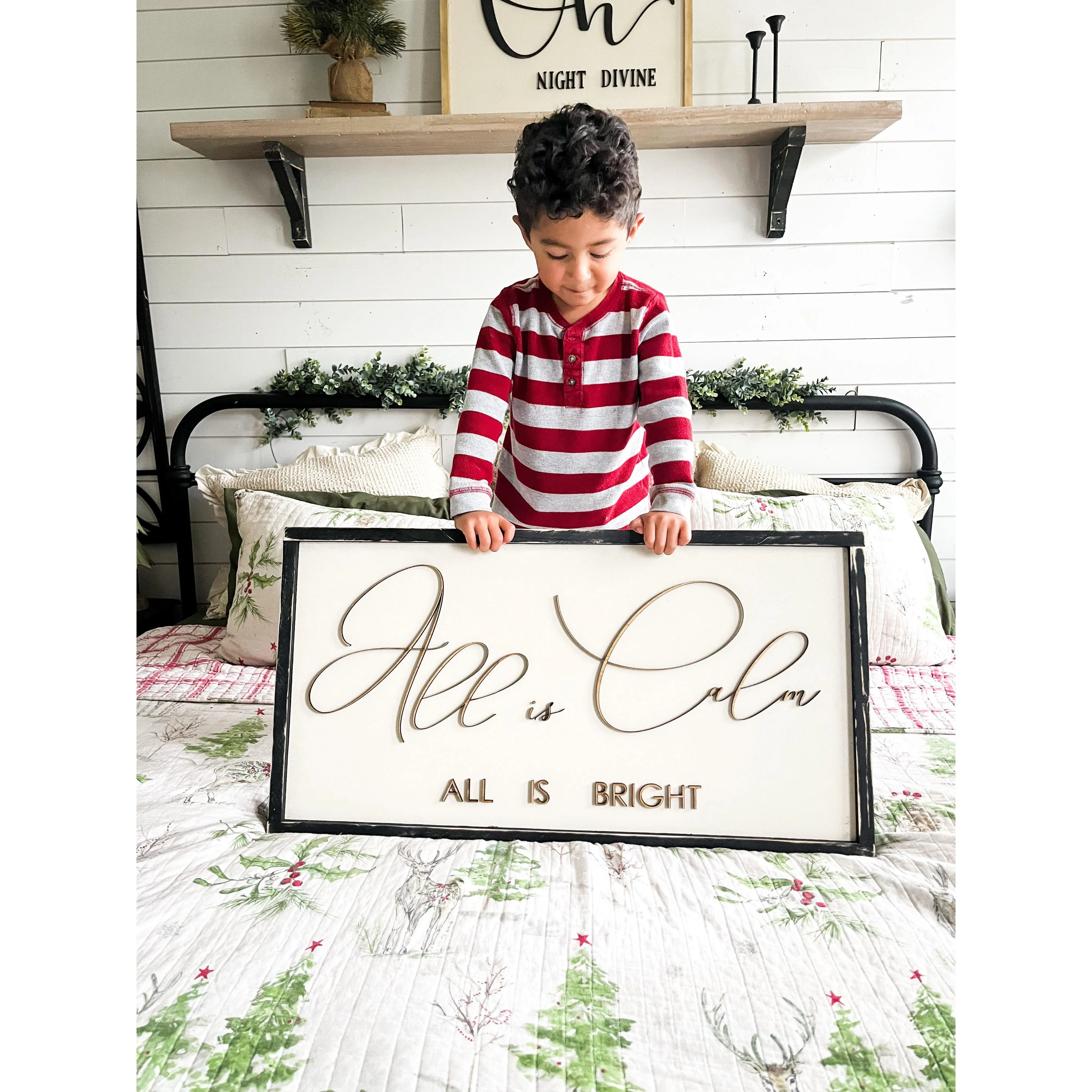 All is Calm Wooden Sign