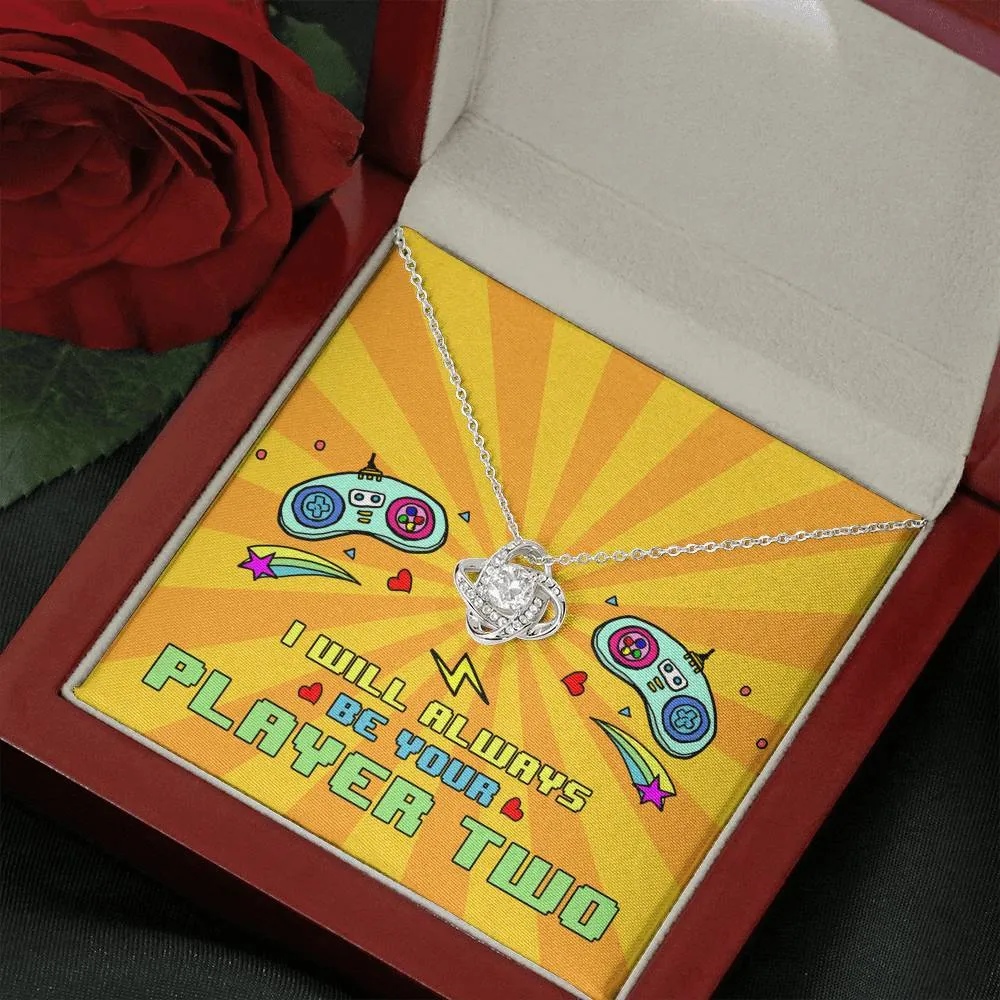 Always Be Your Player 2 Knot Necklace