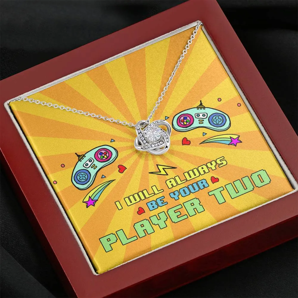 Always Be Your Player 2 Knot Necklace