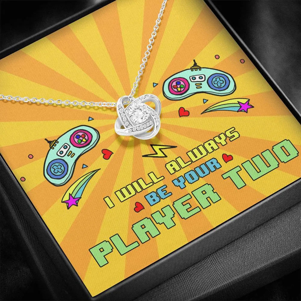 Always Be Your Player 2 Knot Necklace