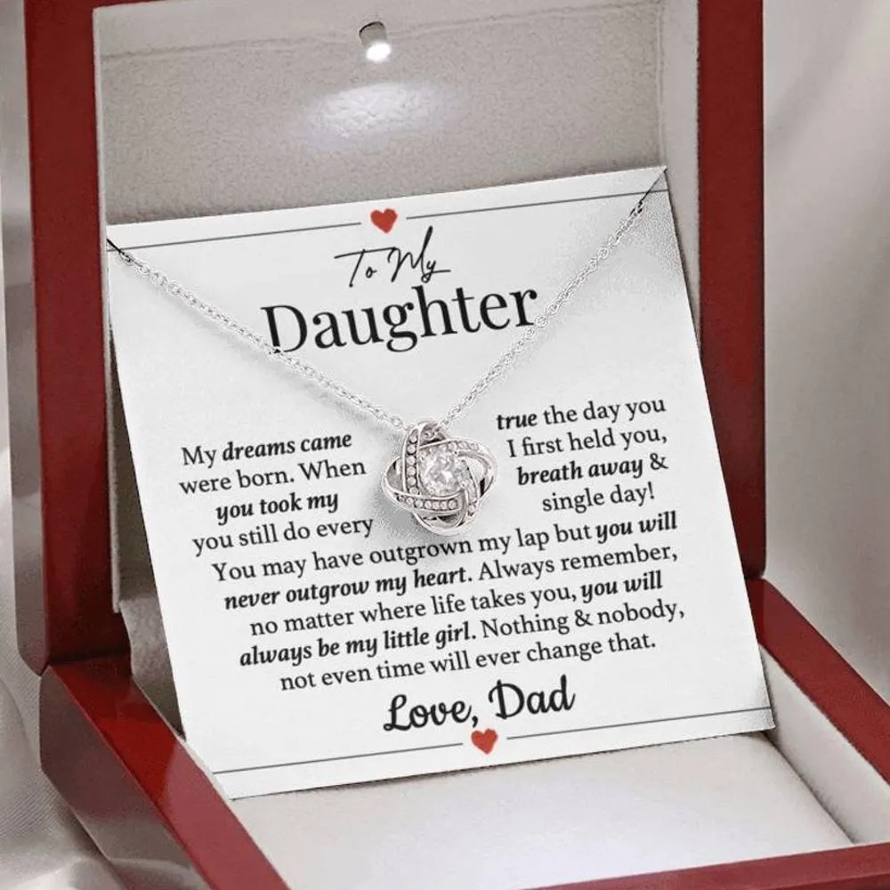 Always My Little Girl Daughter Dad Necklace
