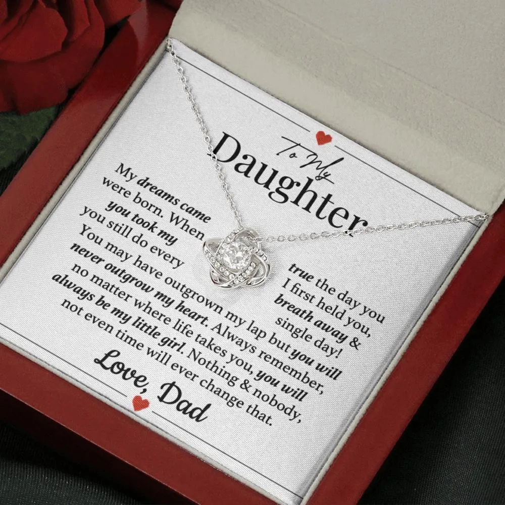 Always My Little Girl Daughter Dad Necklace