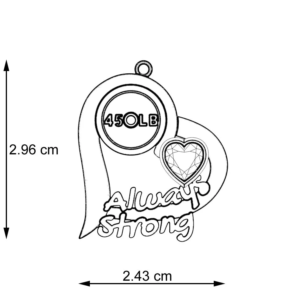 Always Strong Fitness Necklace