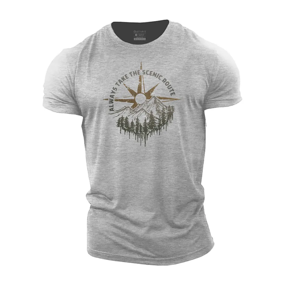 Always Take The Scenic Route Cotton T-Shirt