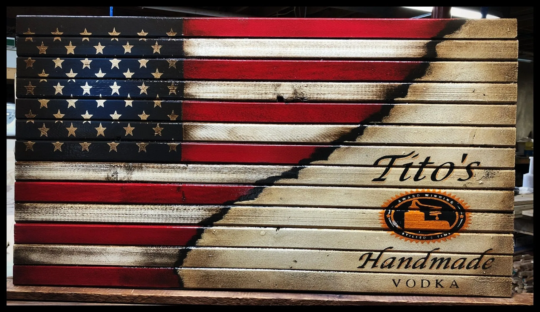 American Tito’s Vodka Flag