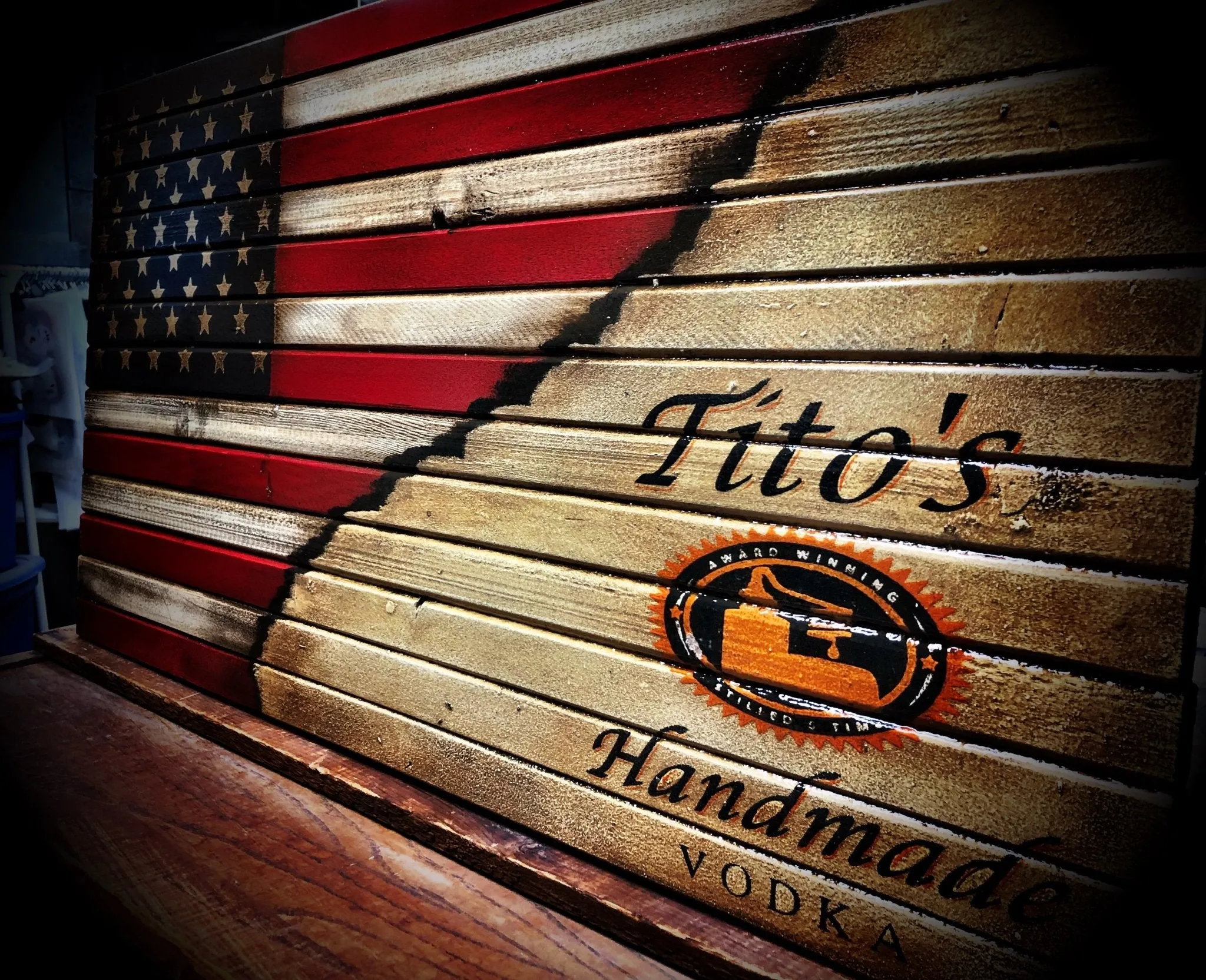 American Tito’s Vodka Flag