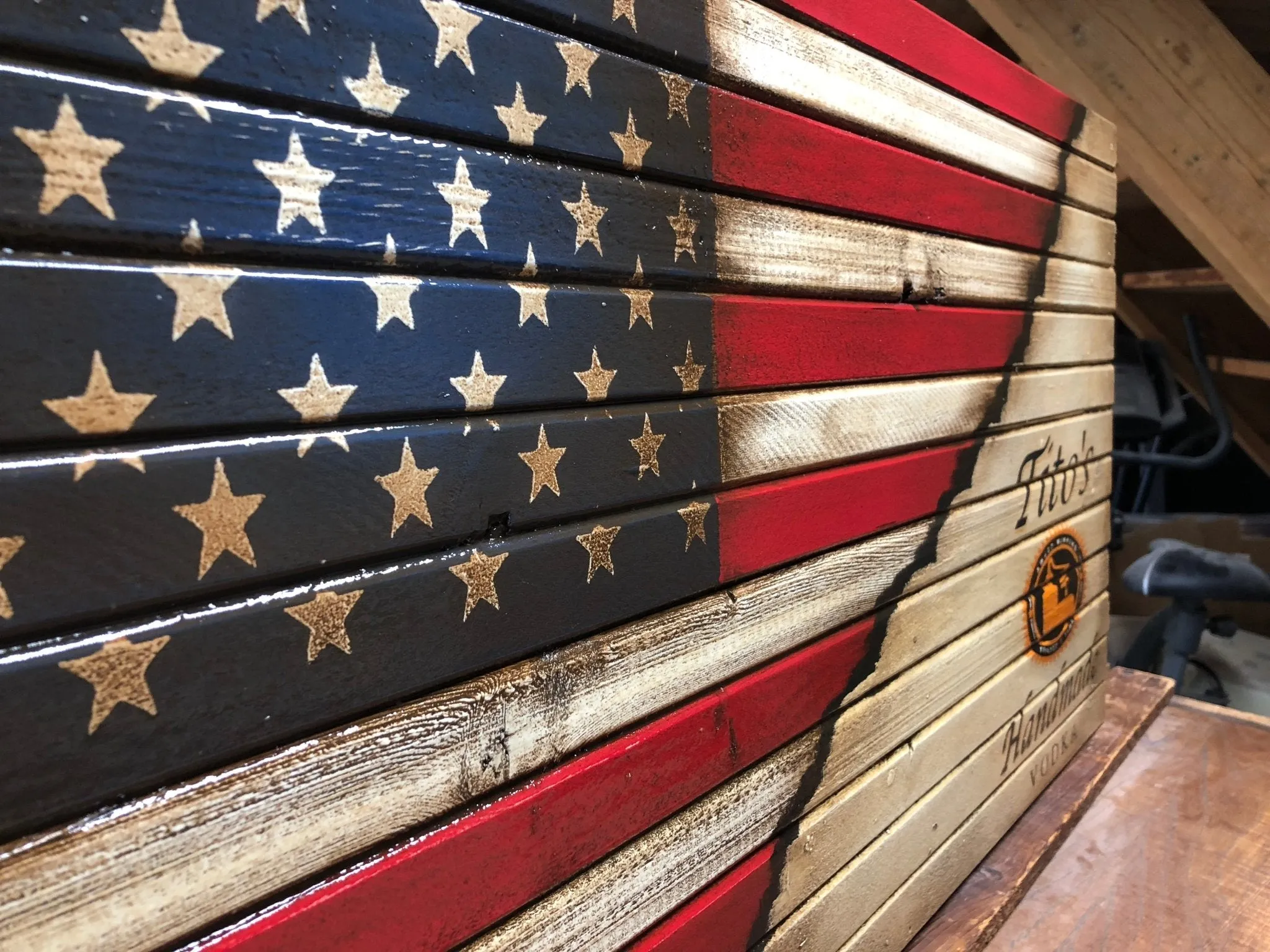 American Tito’s Vodka Flag