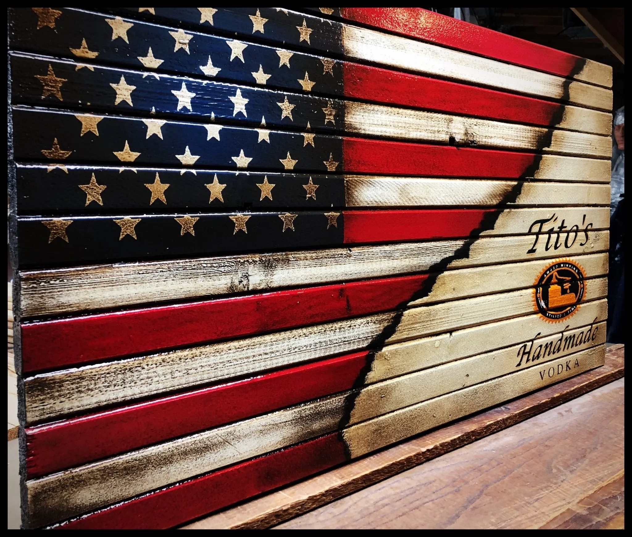 American Tito’s Vodka Flag