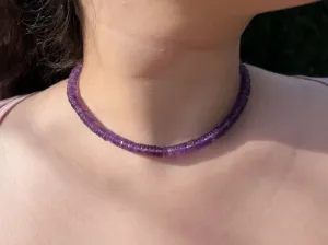 Amethyst Heishi Necklace