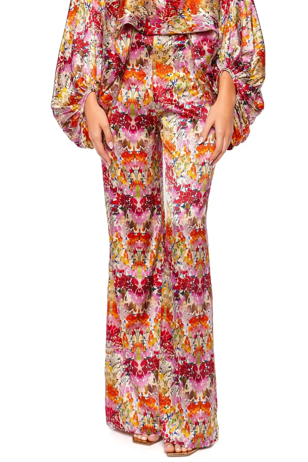 Andie Printed Stretch Silk Pant