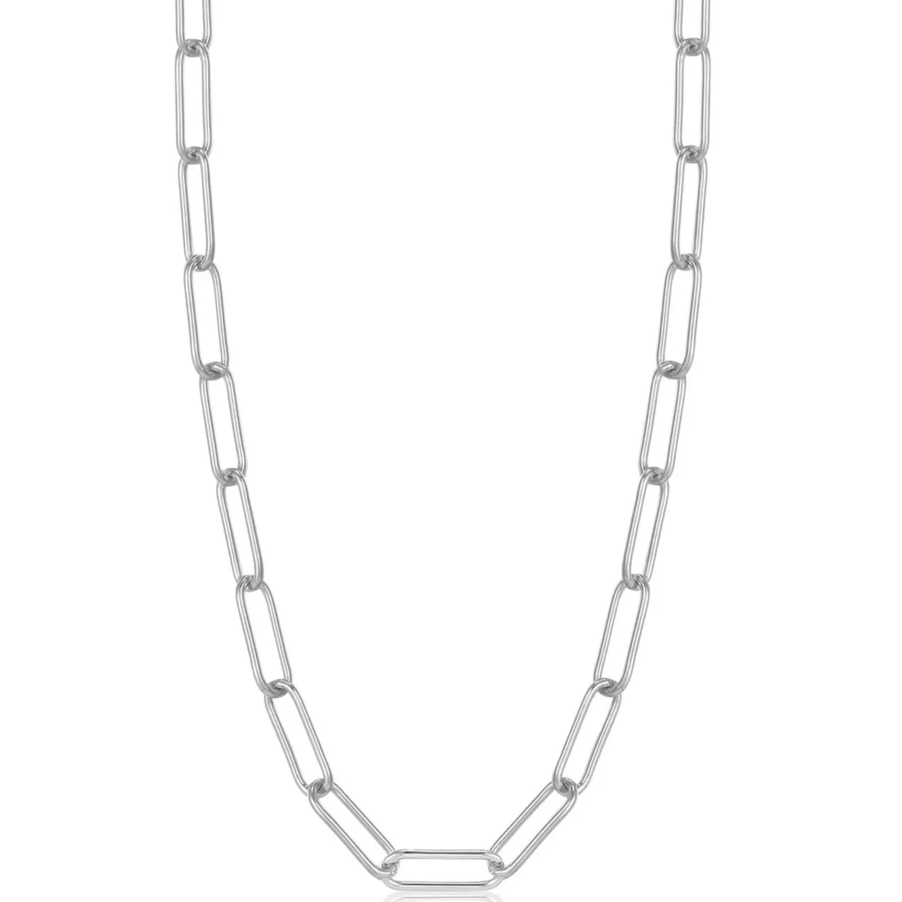 Ania Haie Paperclip Chain Silver Necklace