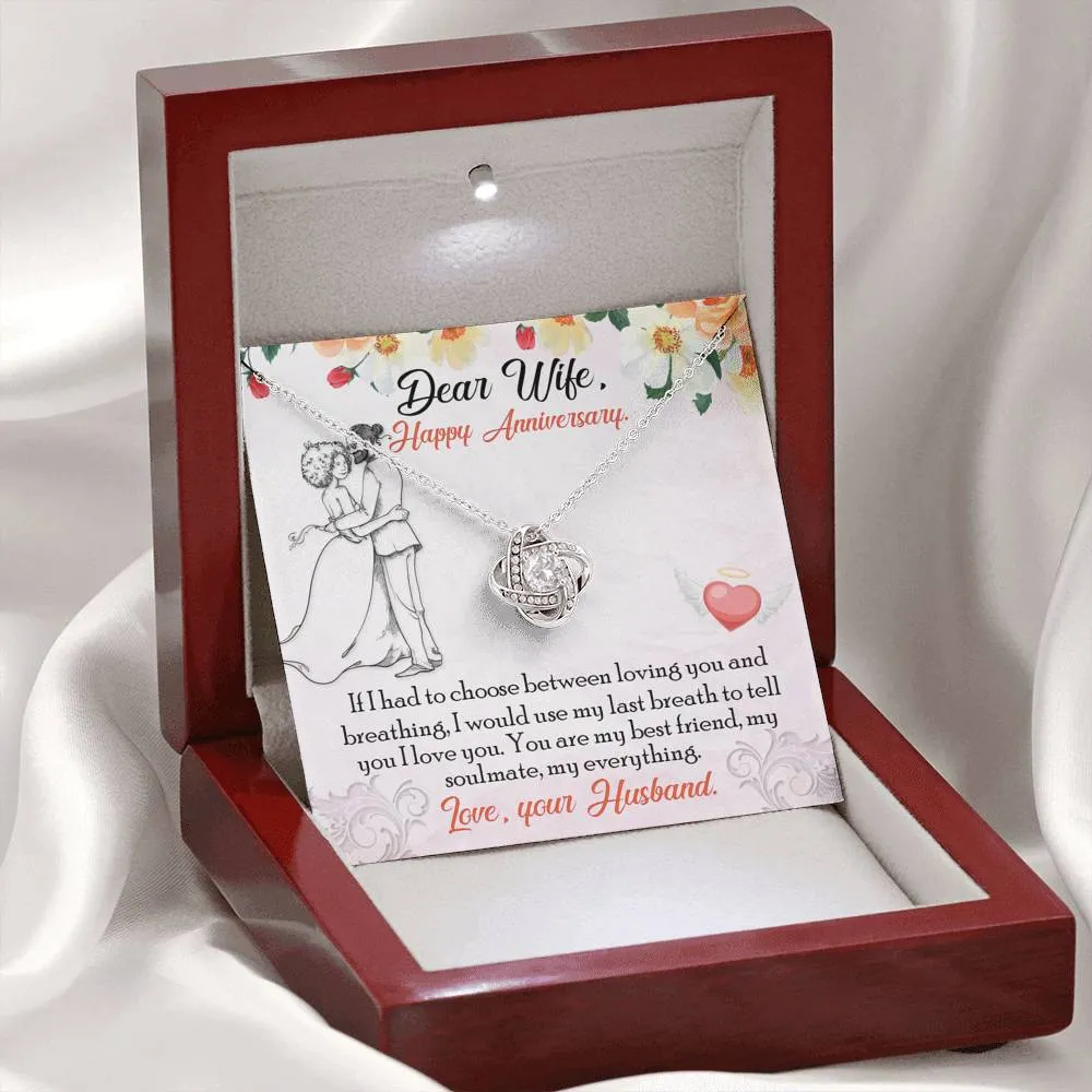 Anniversary Gift-Love Knot Necklace for Wife