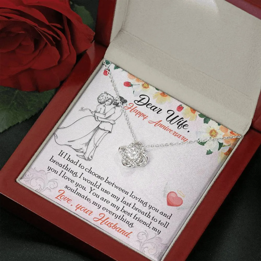 Anniversary Gift-Love Knot Necklace for Wife