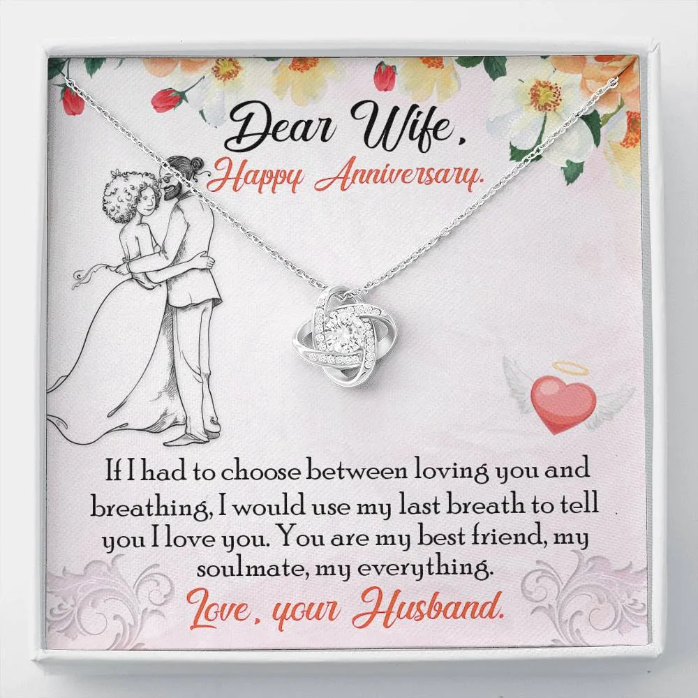 Anniversary Gift-Love Knot Necklace for Wife