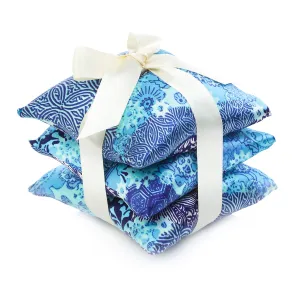 Aqua Origami Silk Sachet Set