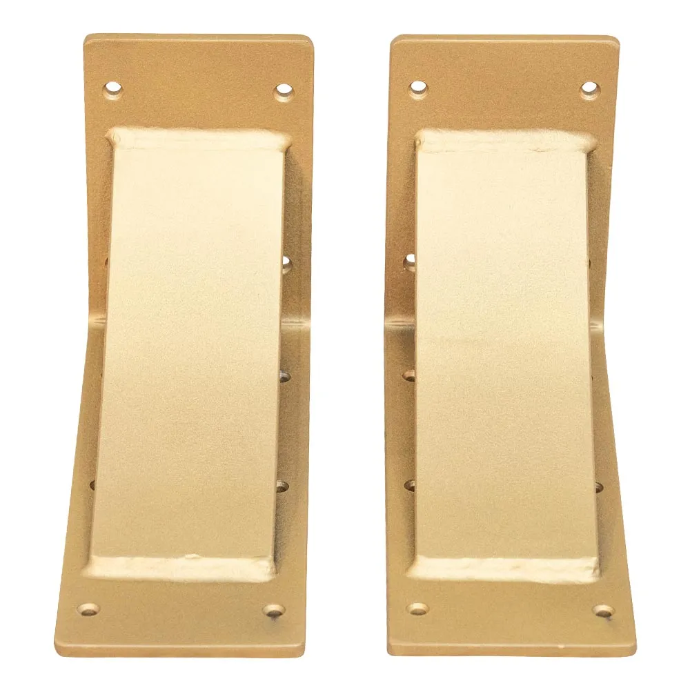 Arched Sun Gold Steel Mantel Bracket