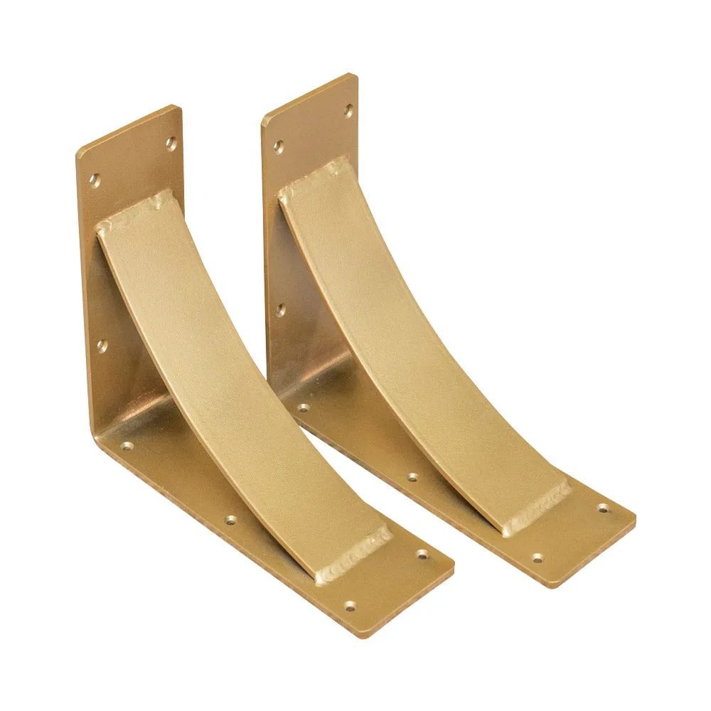 Arched Sun Gold Steel Mantel Bracket
