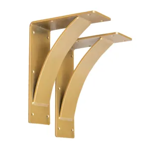 Arched Sun Gold Steel Mantel Bracket