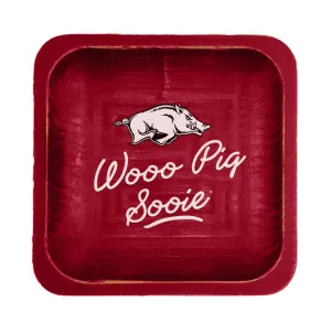 Arkansas Razorbacks Spirit Wood Trinket Tray