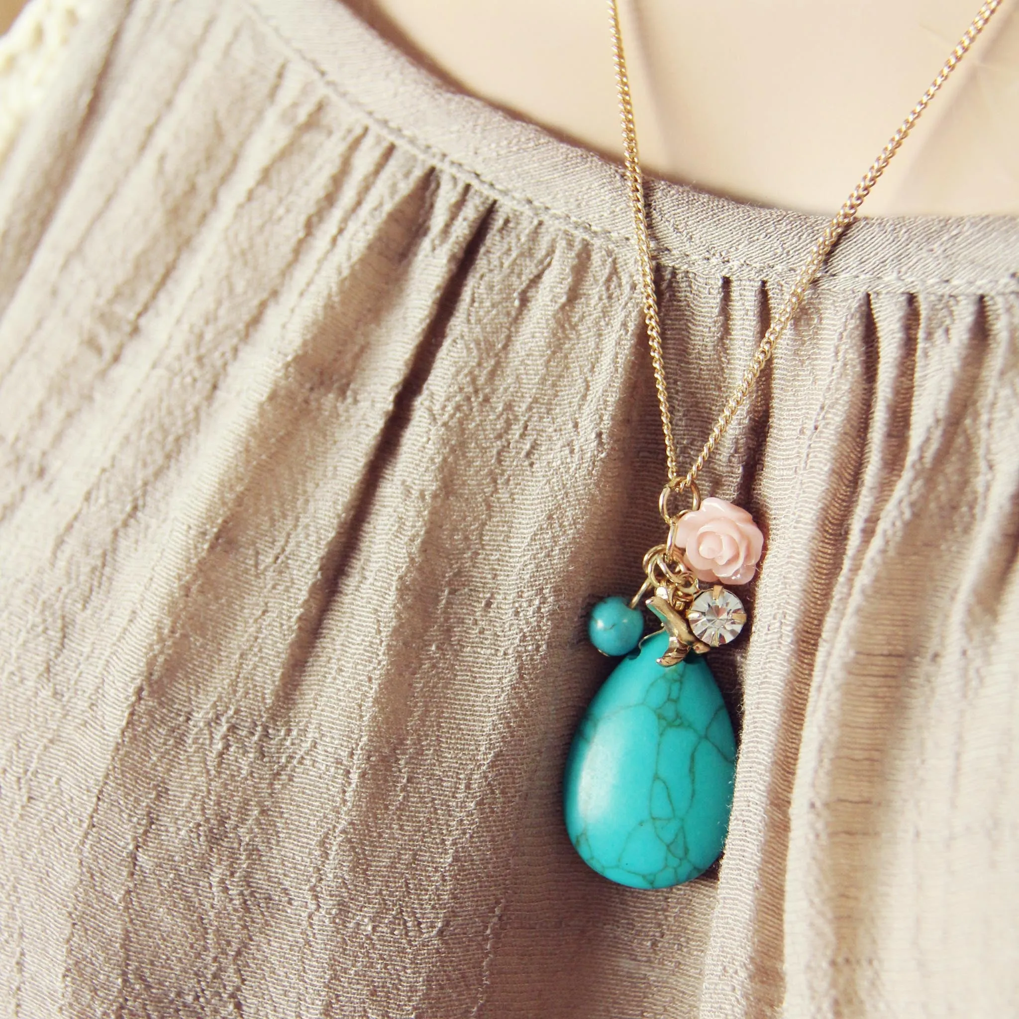 August Rose Necklace