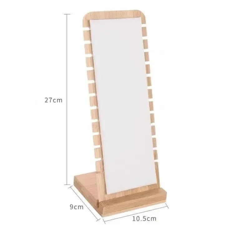 Bamboo Jewelry Display Stand Necklace Display Stand Wooden Multiple Necklace Easel Showcase Display Holder for Necklaces