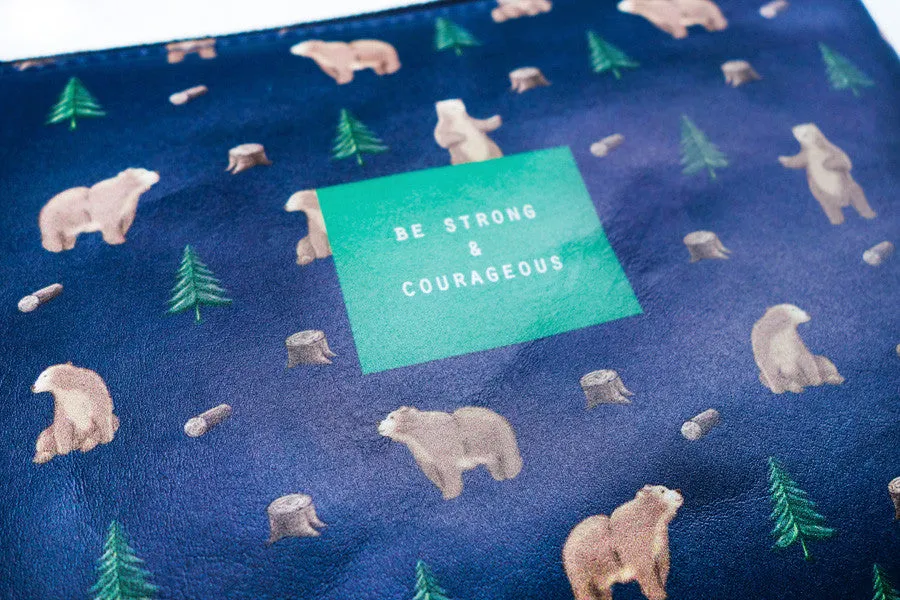 Be Strong & Courageous {Pouch}
