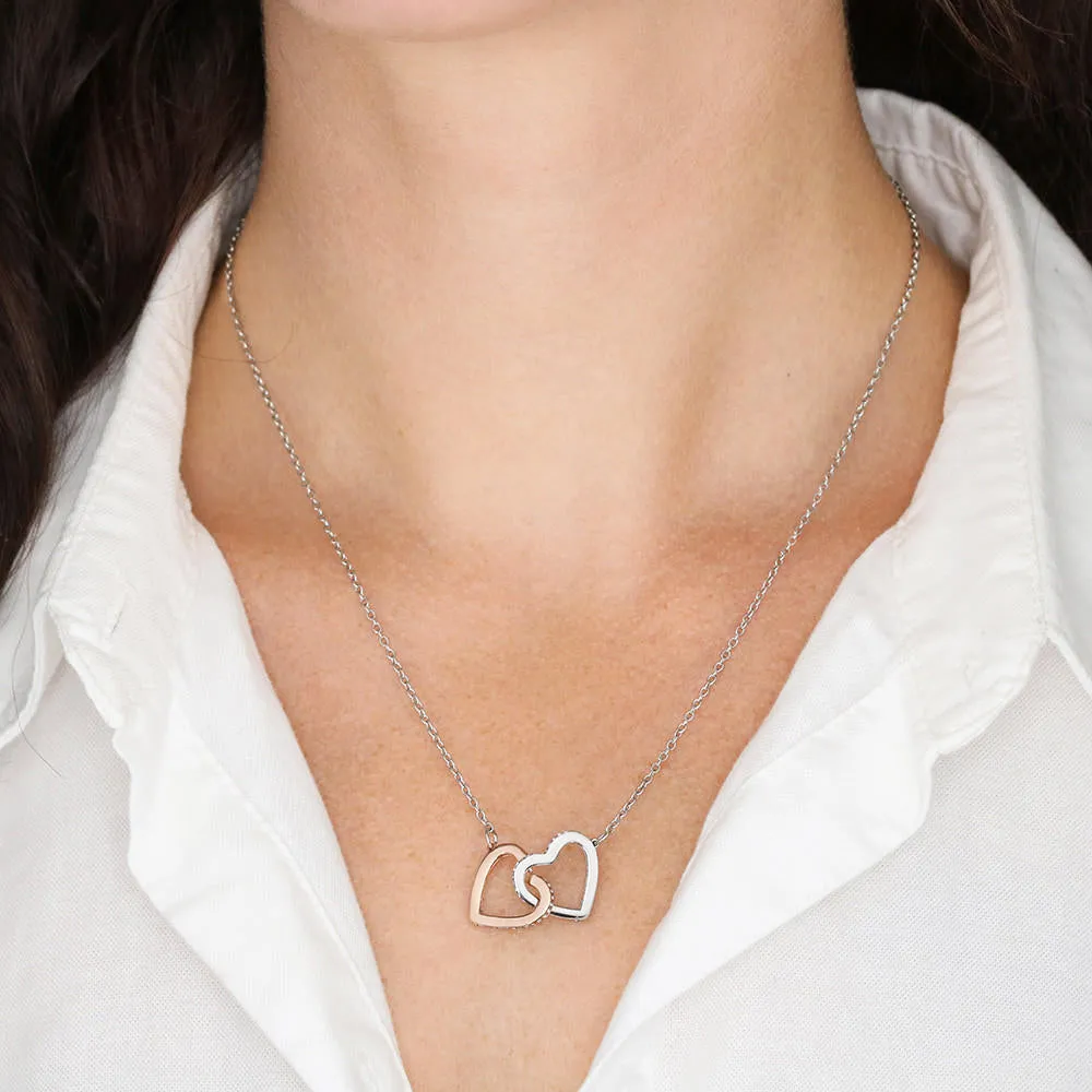 Beautiful and Strong-Interlocking Hearts Necklace for Wife