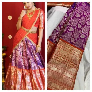 Beautiful Kanchipuram Silk Lehenga