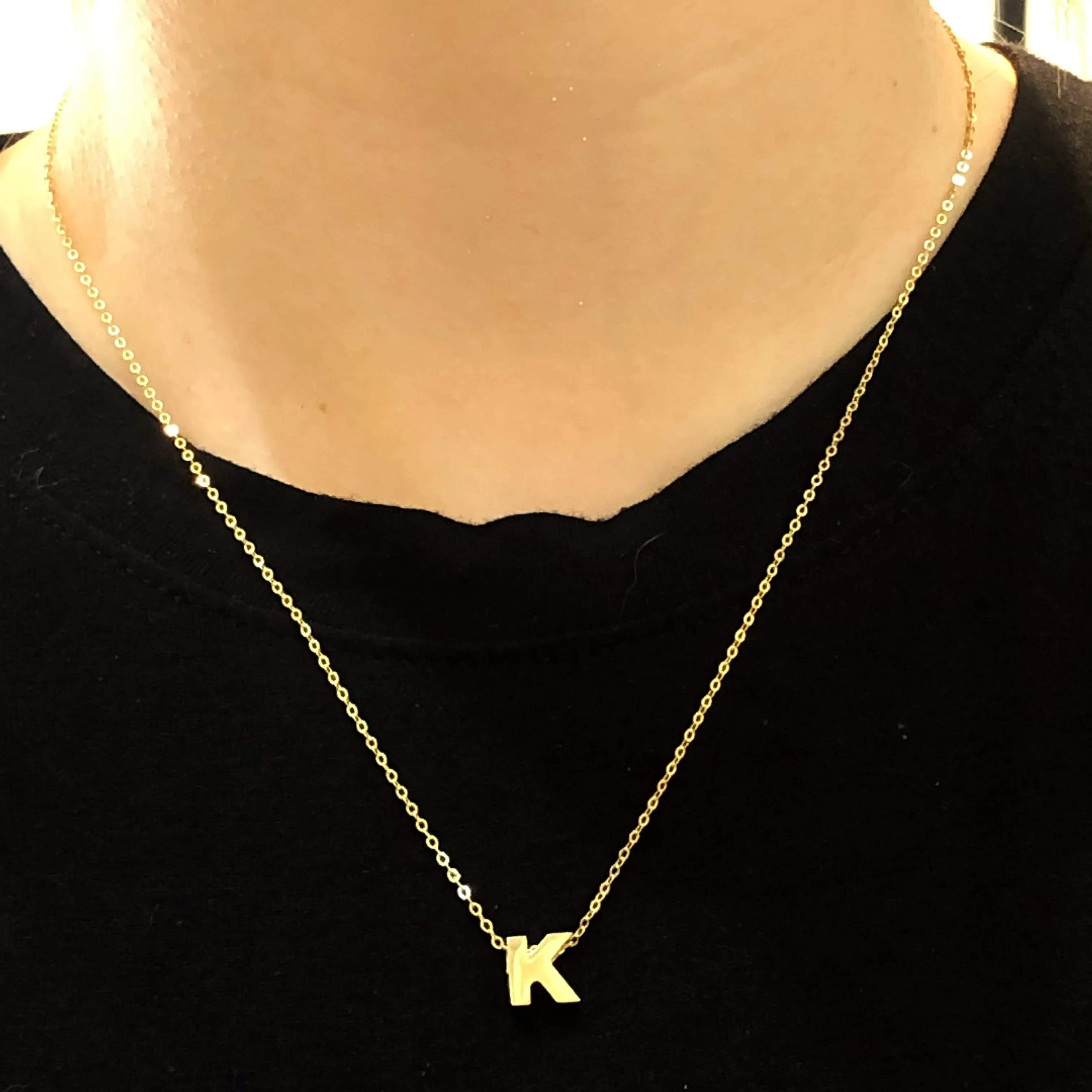 Beautiful Shiny Initial Necklace