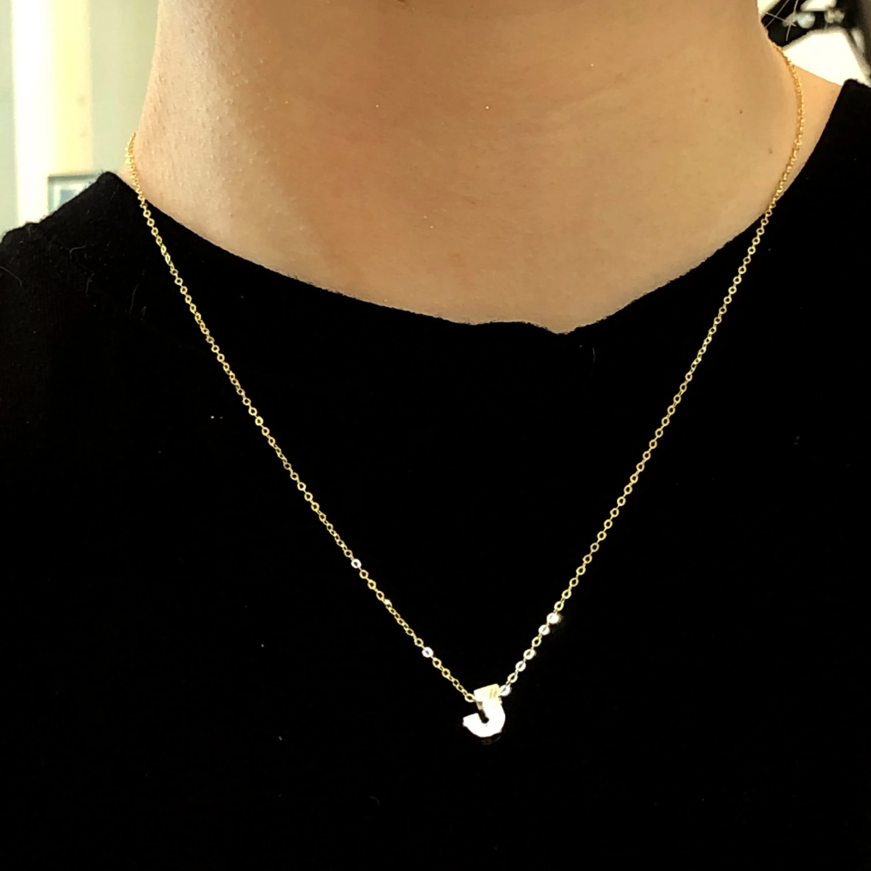 Beautiful Shiny Initial Necklace