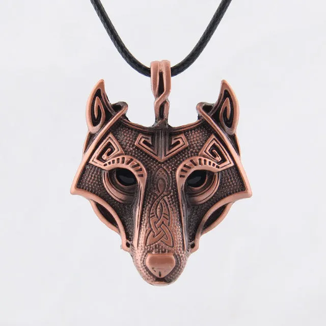 Beautiful Wolf Head Necklace