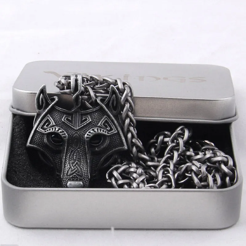 Beautiful Wolf Head Necklace