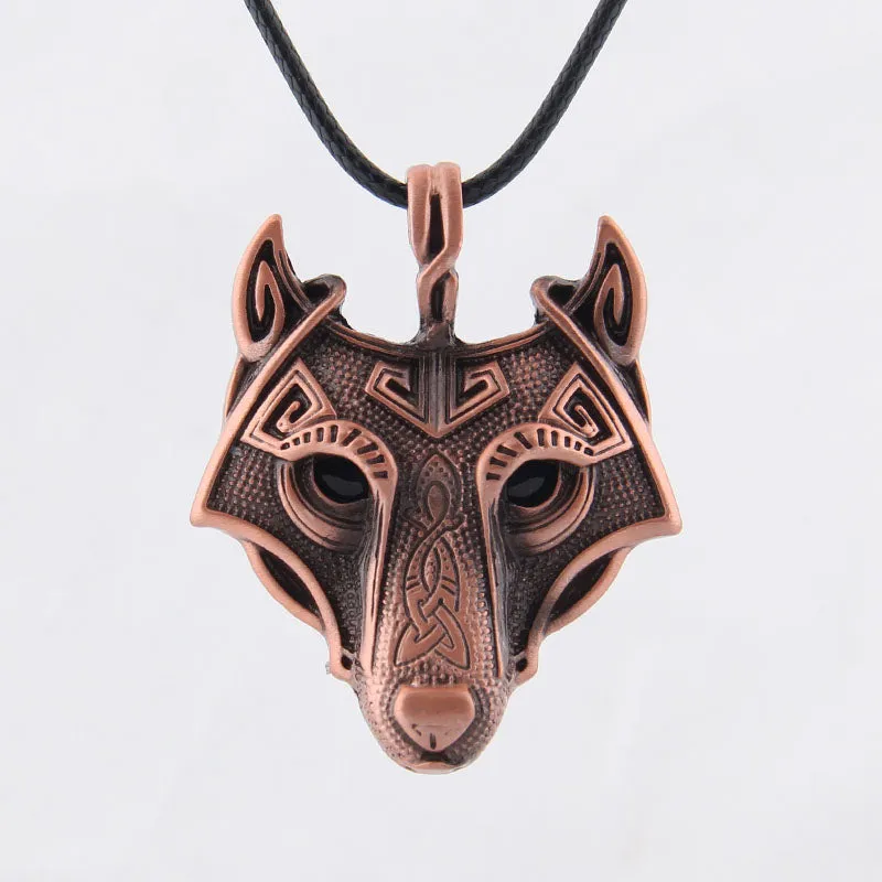 Beautiful Wolf Head Necklace