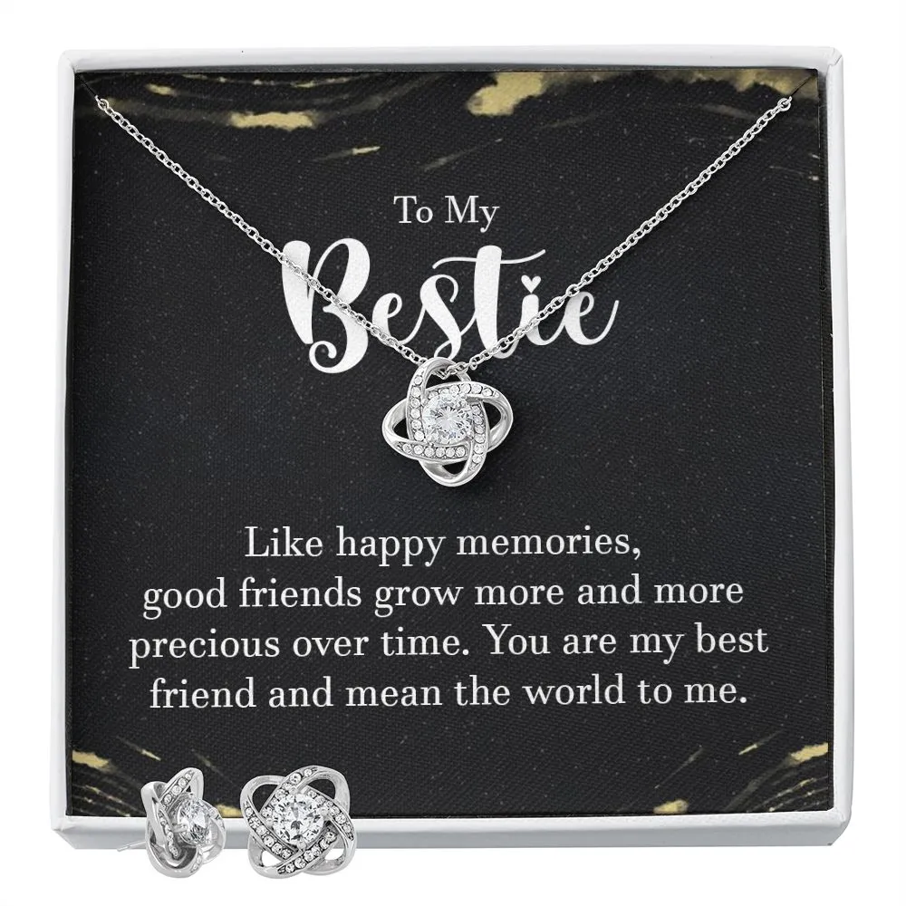 Bestie Love Knot Jewelry Set-Happy memories