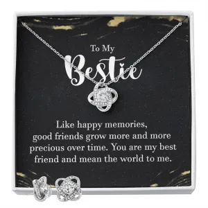 Bestie Love Knot Jewelry Set-Happy memories