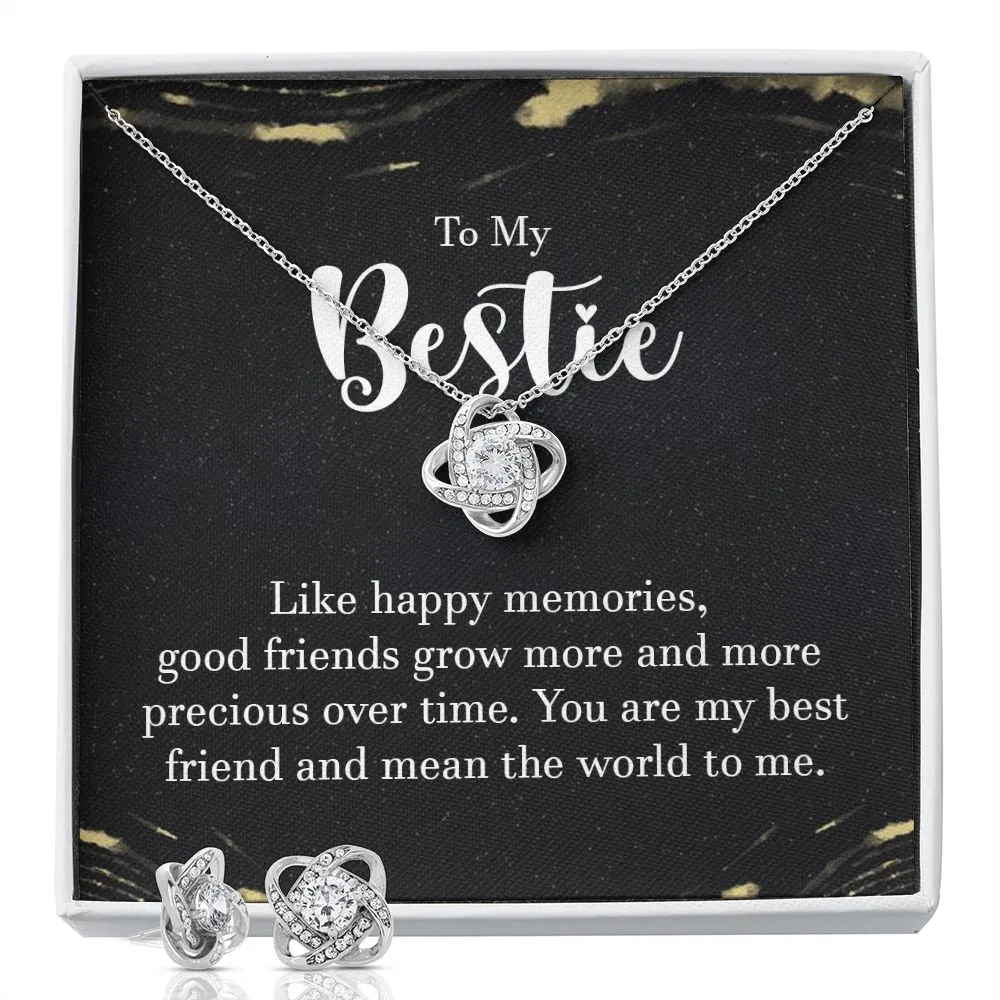 Bestie Love Knot Jewelry Set-Happy memories