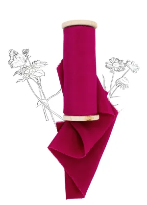 Blazing Star Crepe de Chine Silk Ribbon
