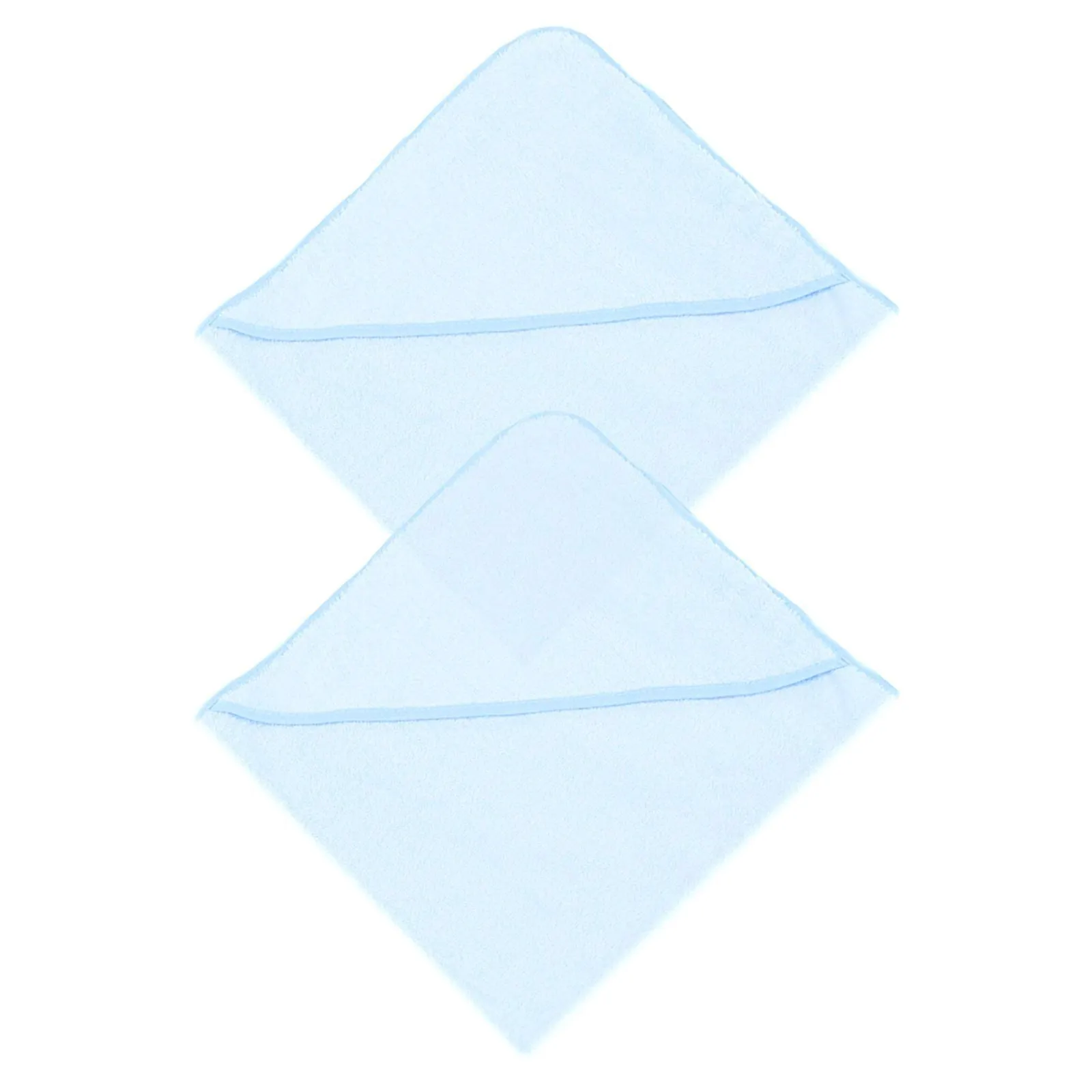 Blue Baby Cotton Hooded Towels - 2 Pack
