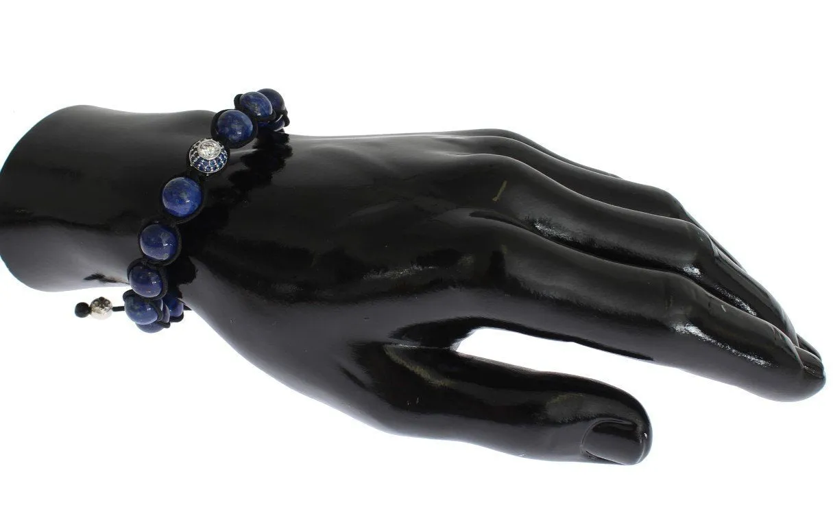 Blue CZ Coral Sterling 925 Silver Bracelet