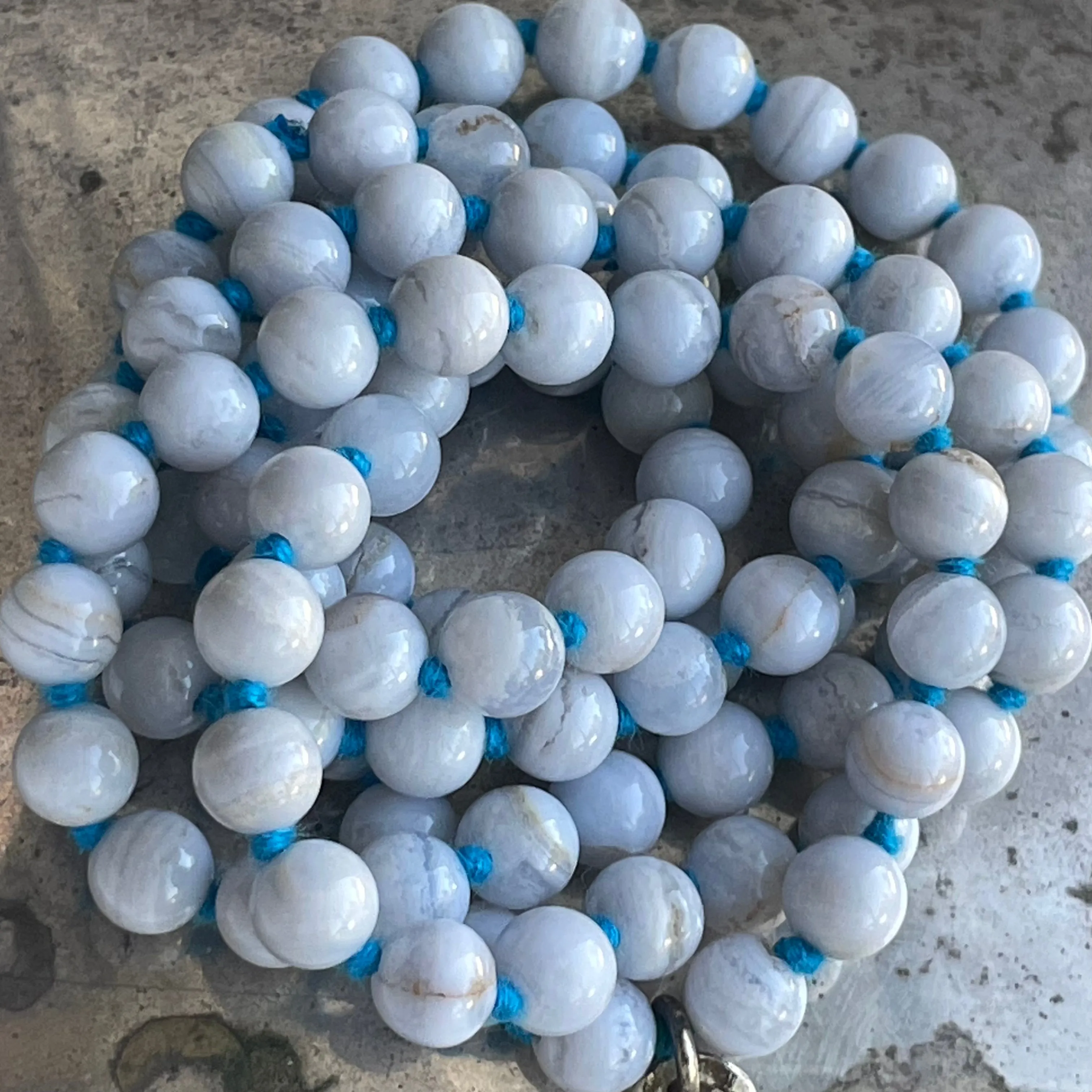 Blue Lace Agate Long