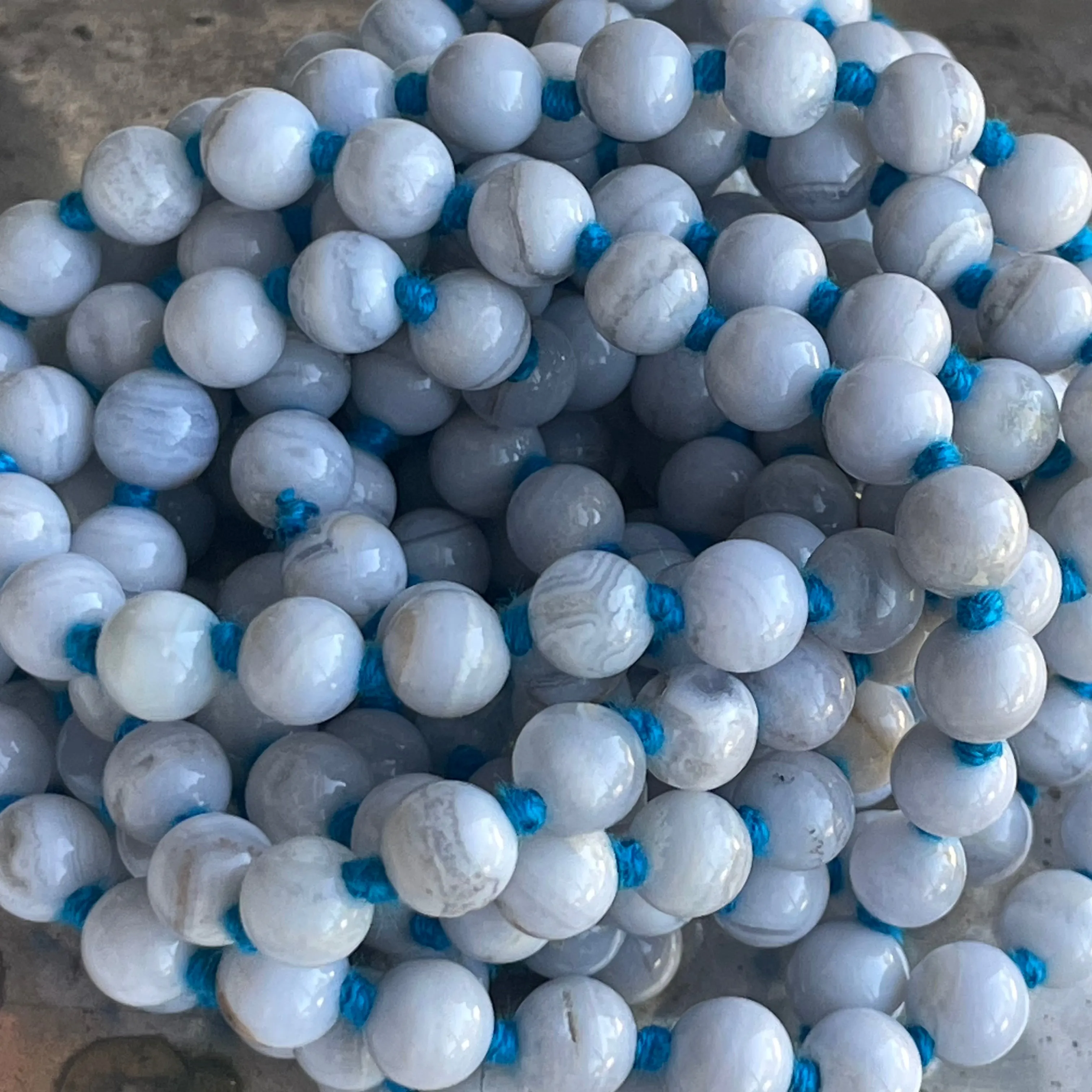 Blue Lace Agate Long