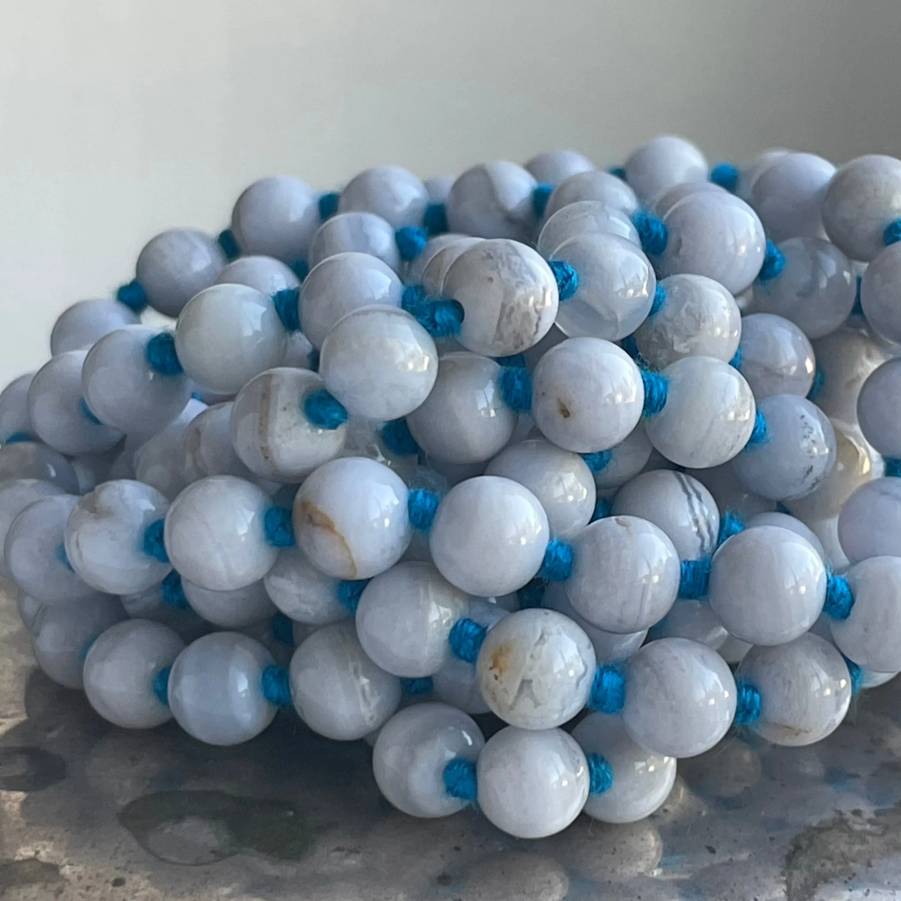 Blue Lace Agate Long