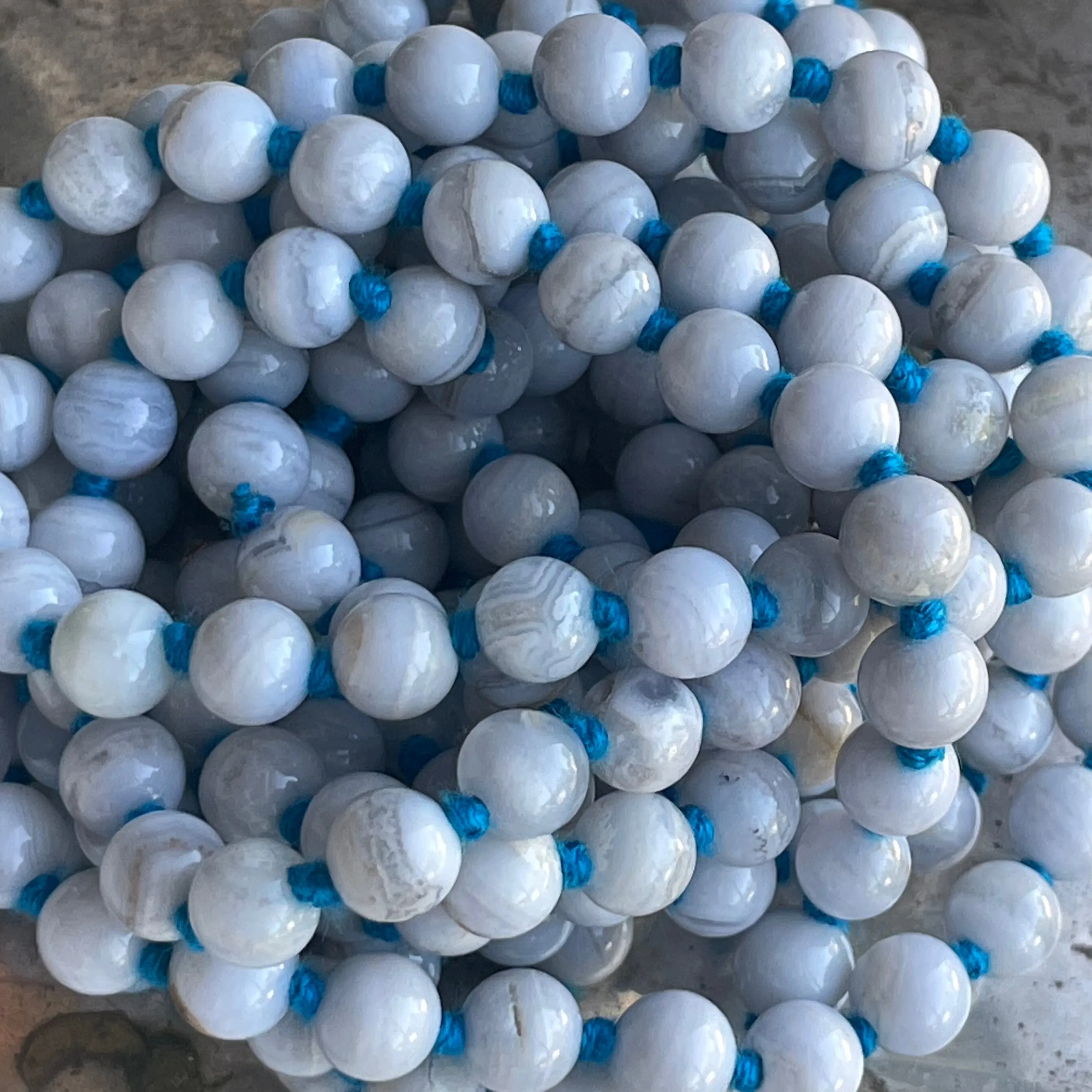 Blue Lace Agate Long