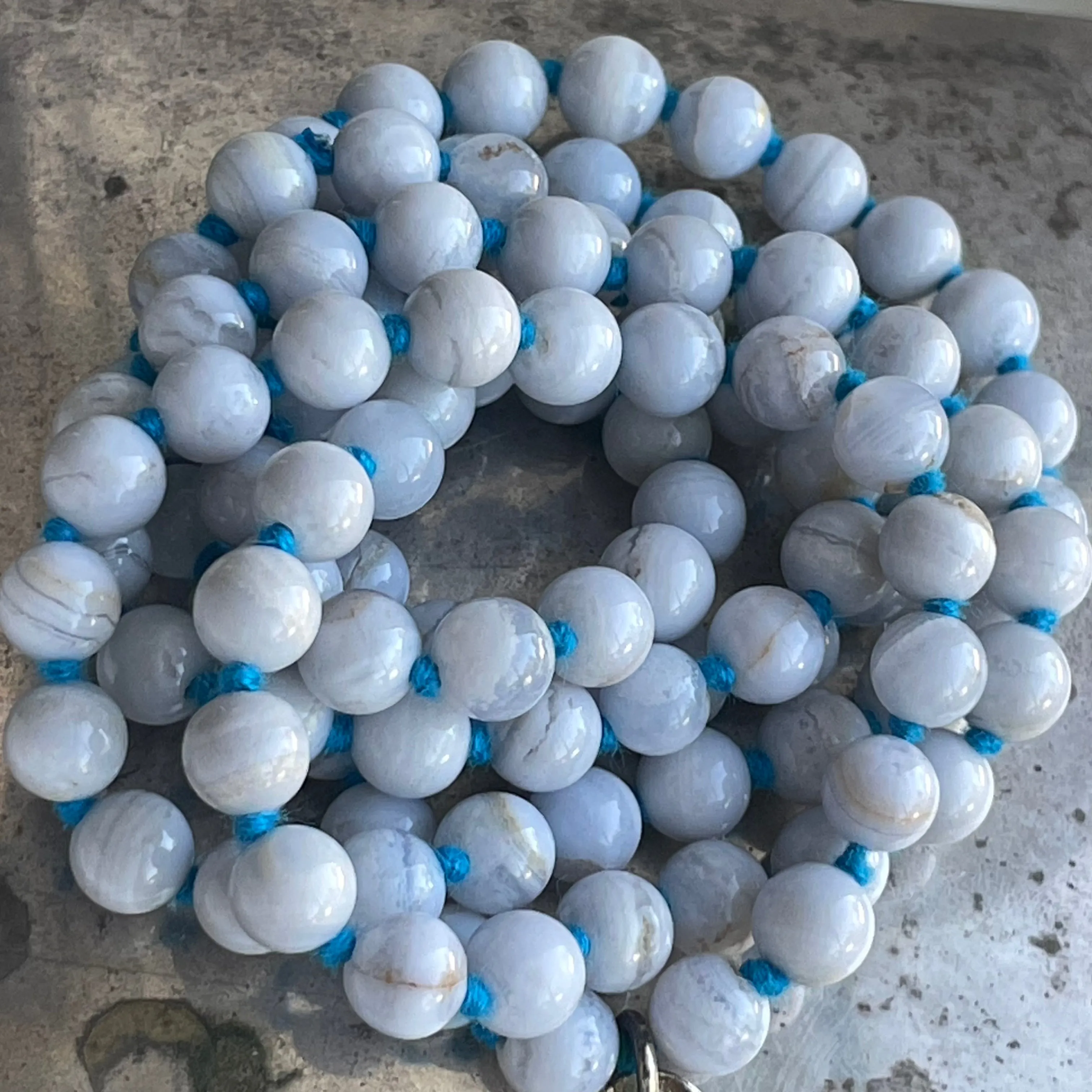 Blue Lace Agate Long
