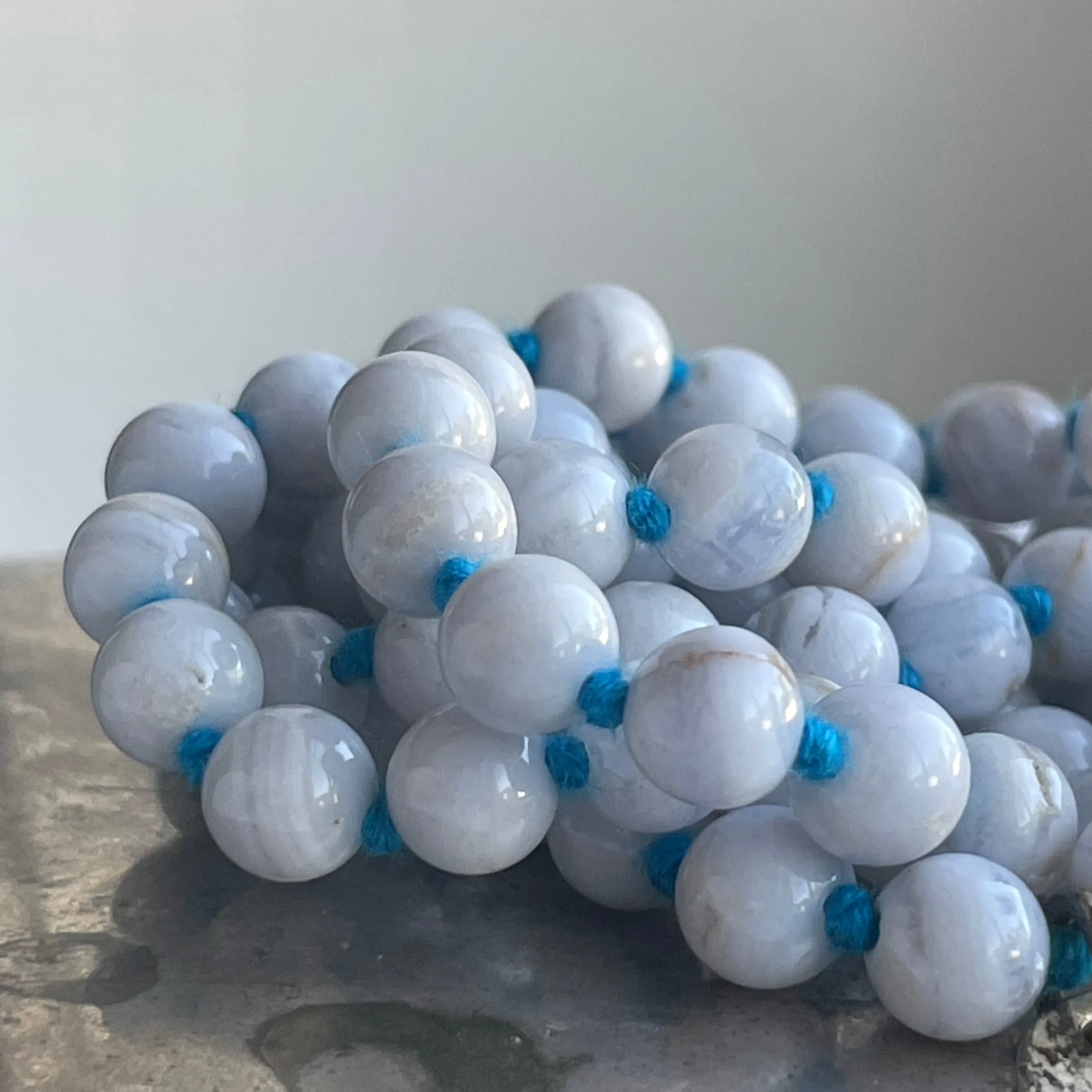 Blue Lace Agate Long
