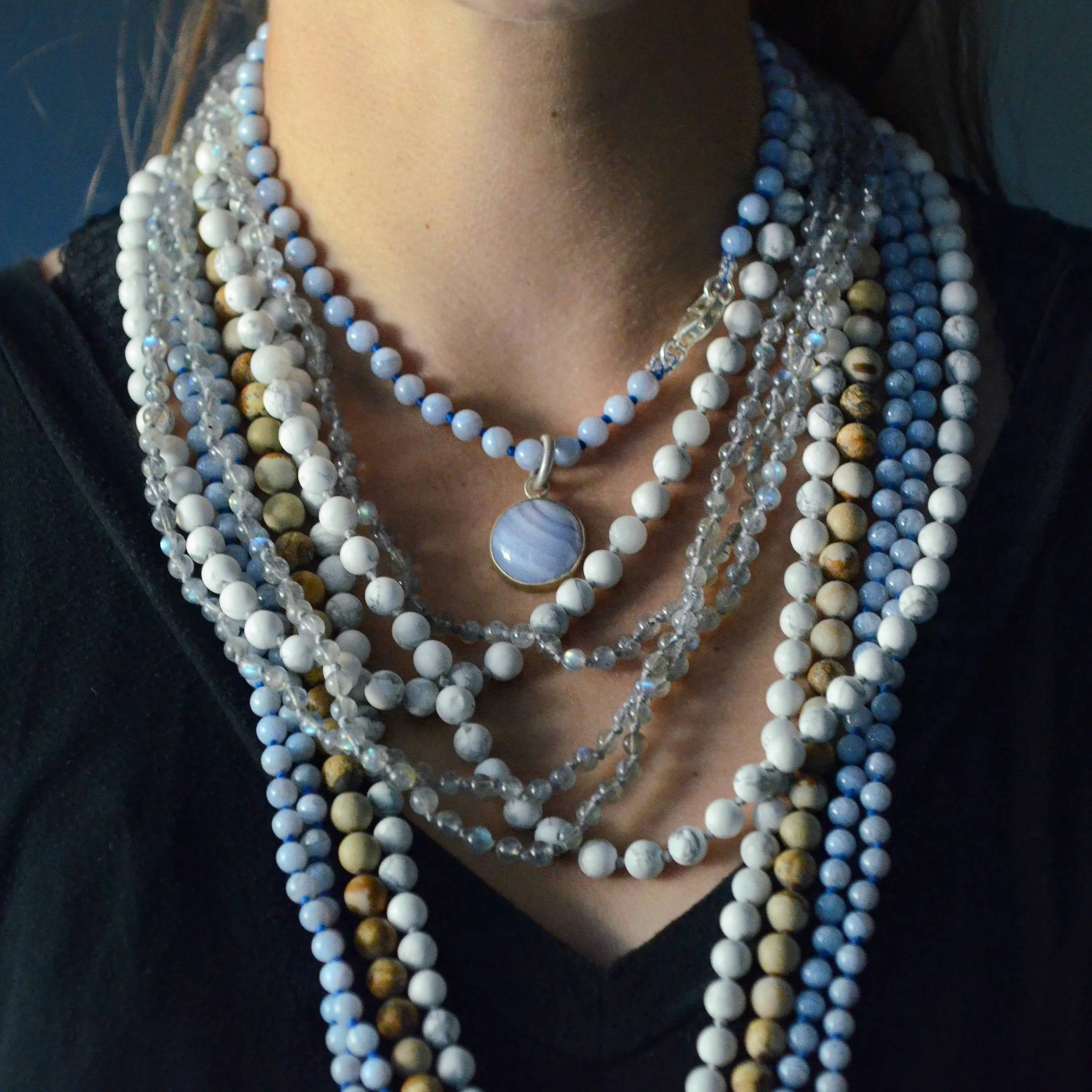 Blue Lace Agate Medium